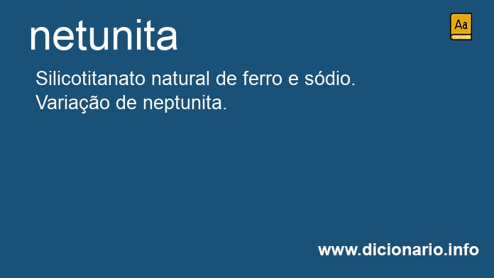 Significado de netunita