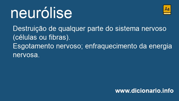 Significado de neurlise