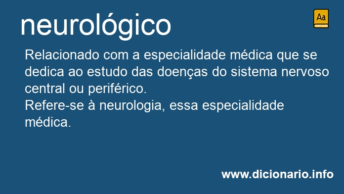 Significado de neurolgico