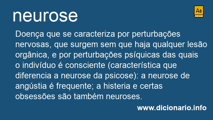 Significado de neurose