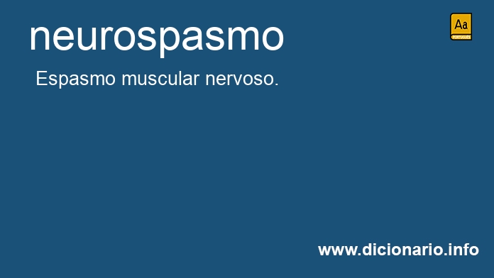 Significado de neurospasmo