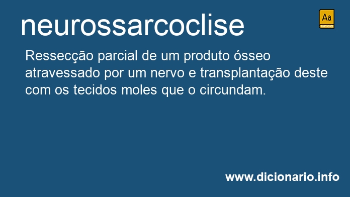 Significado de neurossarcoclise