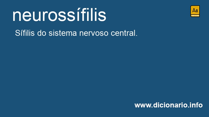 Significado de neurossfilis