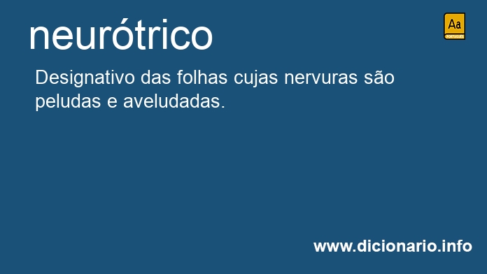 Significado de neurtrico