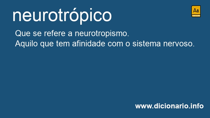 Significado de neurotrpico