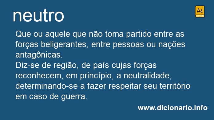 Significado de neutros
