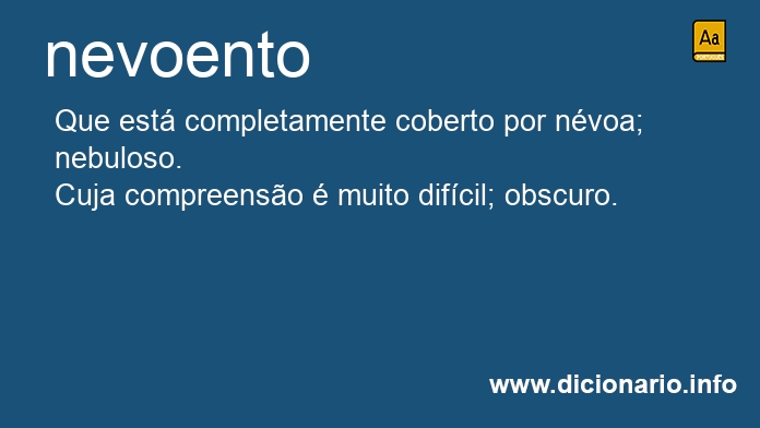 Significado de nevoentos