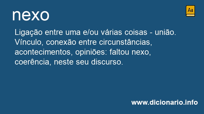 Significado de nexo