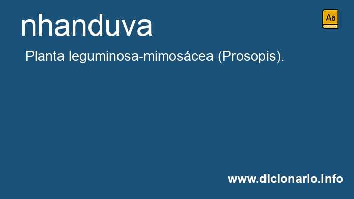 Significado de nhanduva