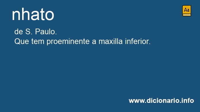 Significado de nhato