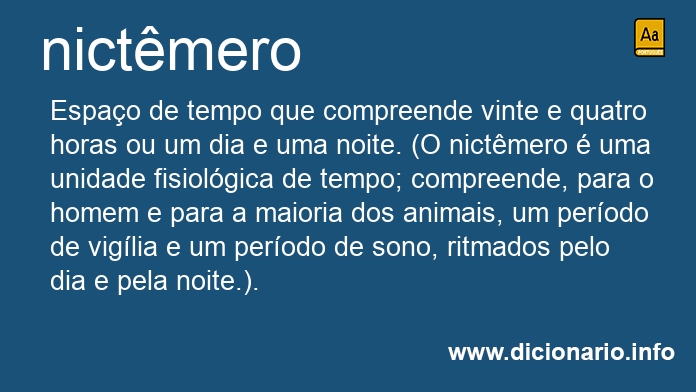 Significado de nictmero