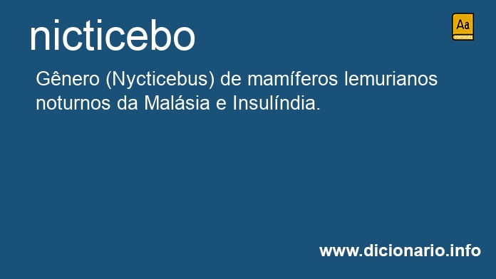 Significado de nicticebo