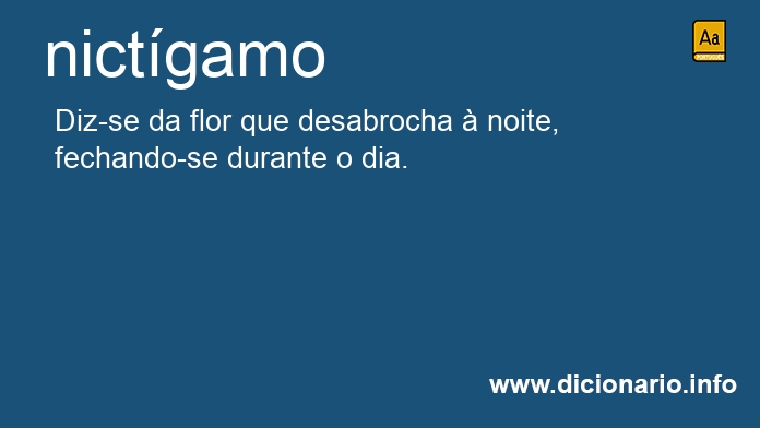 Significado de nictgamo