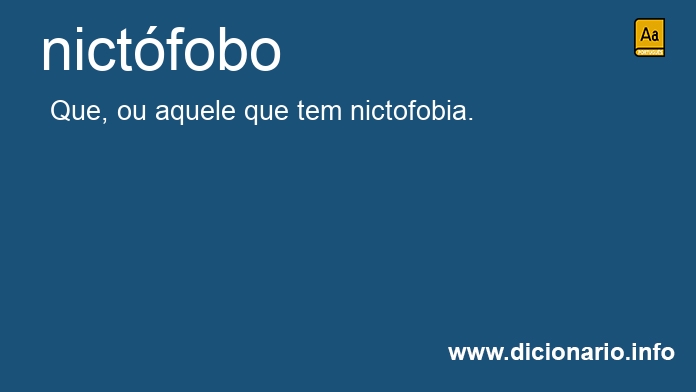 Significado de nictfobo