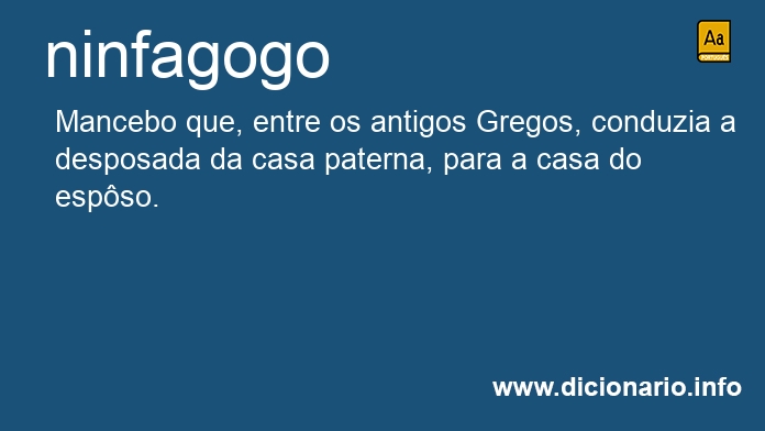 Significado de ninfagogo