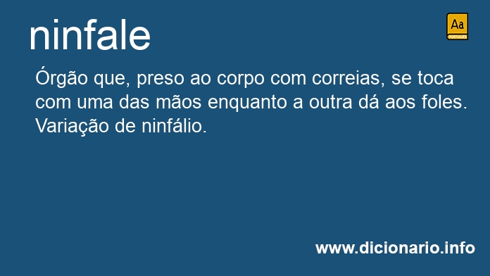 Significado de ninfale