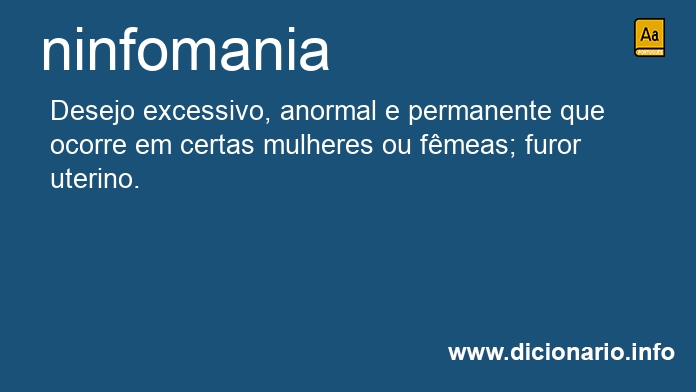 Significado de ninfomania