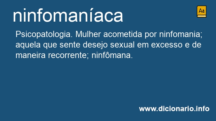 Significado de ninfomanaca