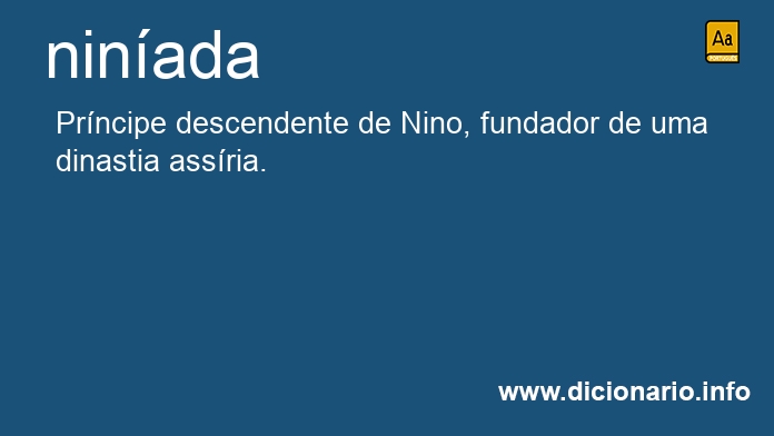 Significado de ninada
