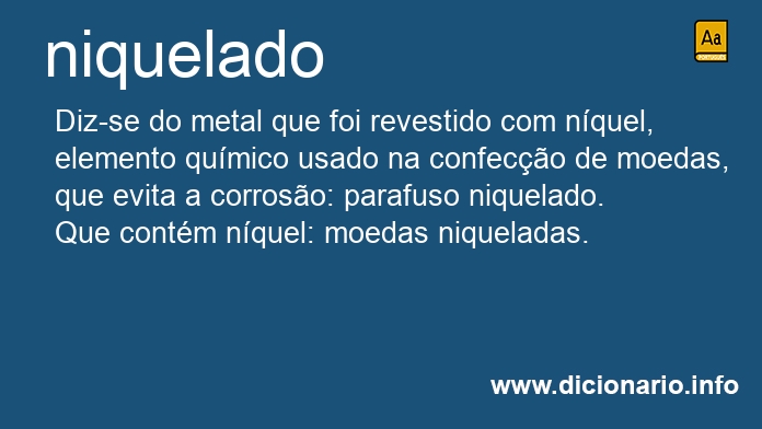 Significado de niquelado