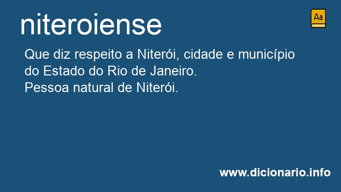 Significado de niteroiense