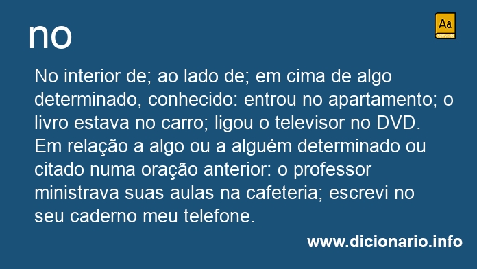 Significado de no