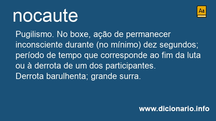 Significado de nocautes