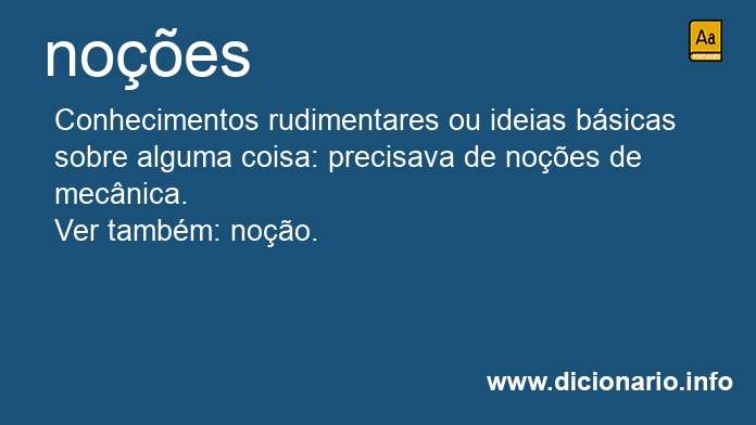 Significado de noes