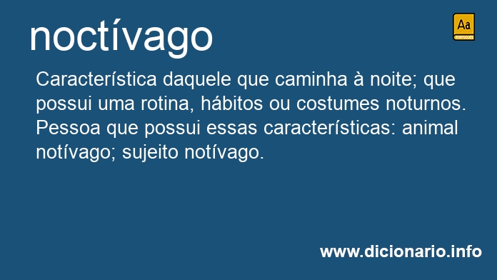 Significado de noctvaga