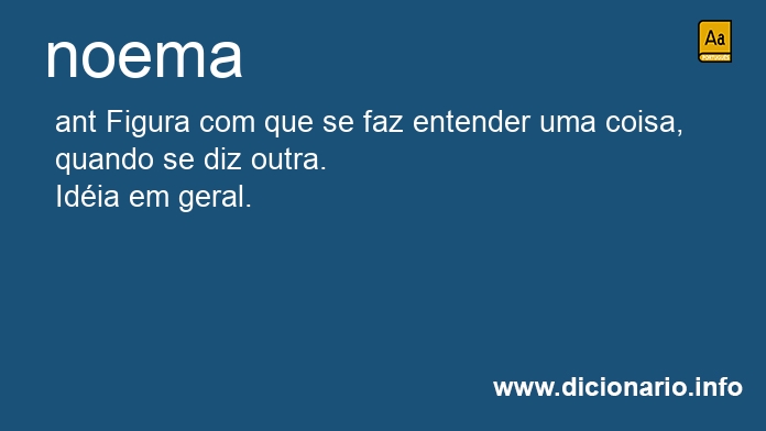 Significado de noema