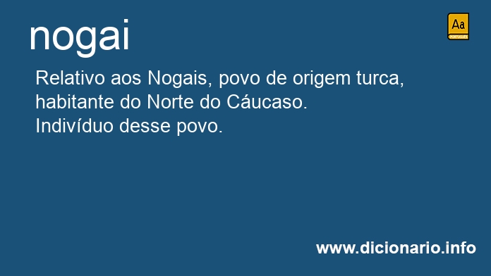 Significado de nogai