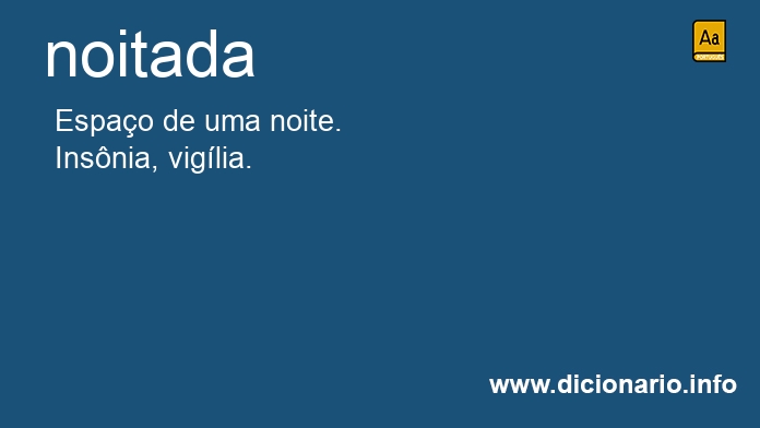 Significado de noitada