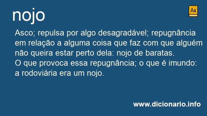 Significado de nojo