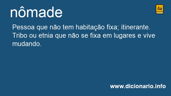 Significado de nmade