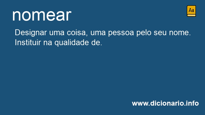 Significado de nomearei