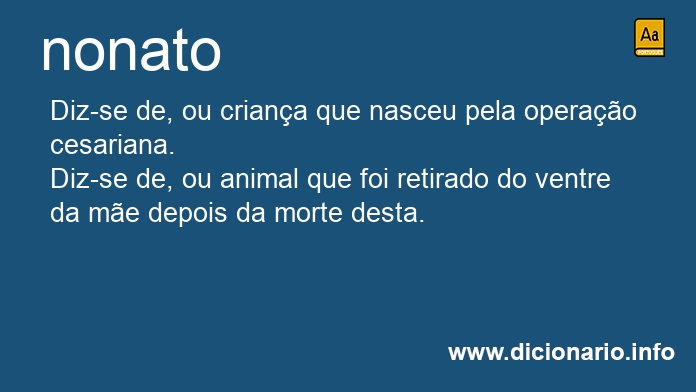 Significado de nonatos