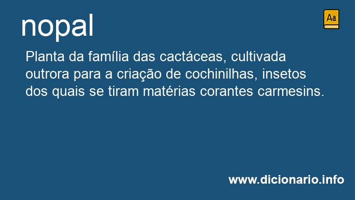 Significado de nopal