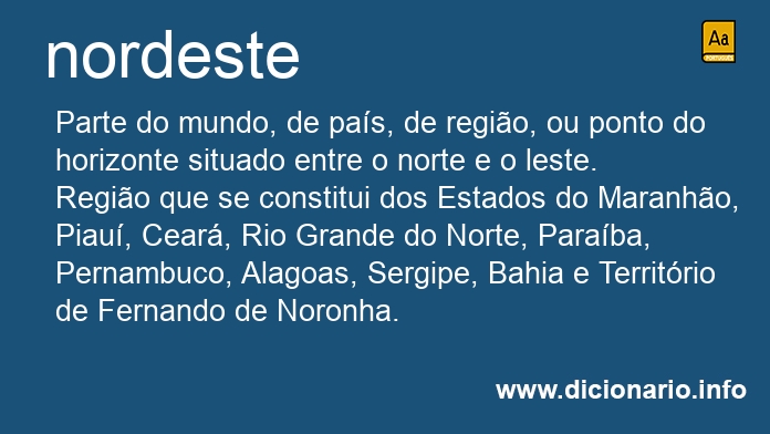 Significado de nordeste