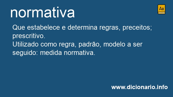 Significado de normativa