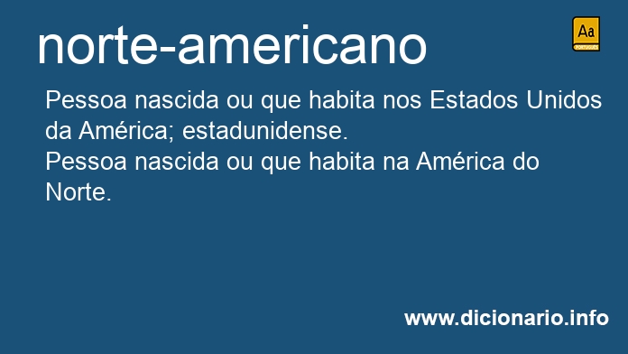 Significado de norte-americano