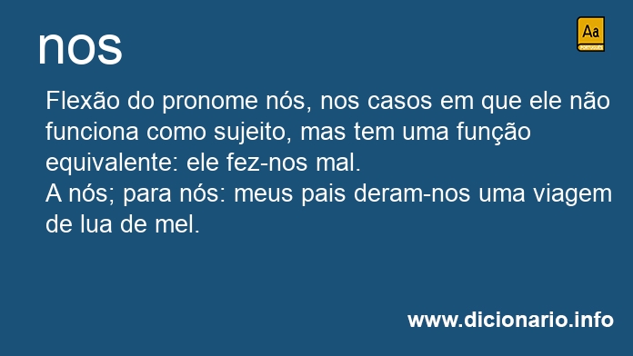 Significado de nos