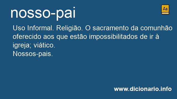 Significado de nosso-pai