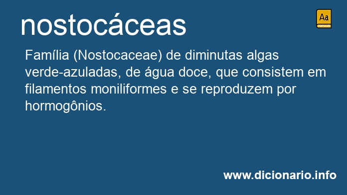 Significado de nostocceas