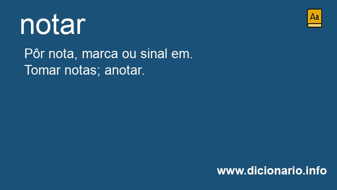 Significado de notars