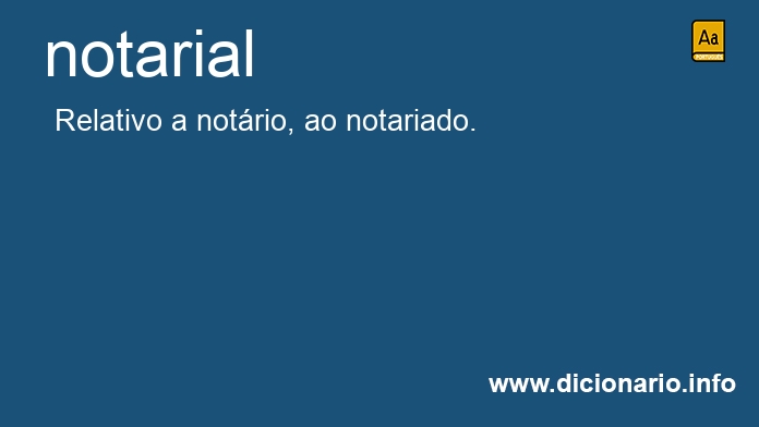 Significado de notariais