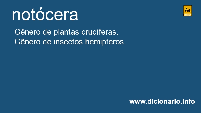 Significado de notcera