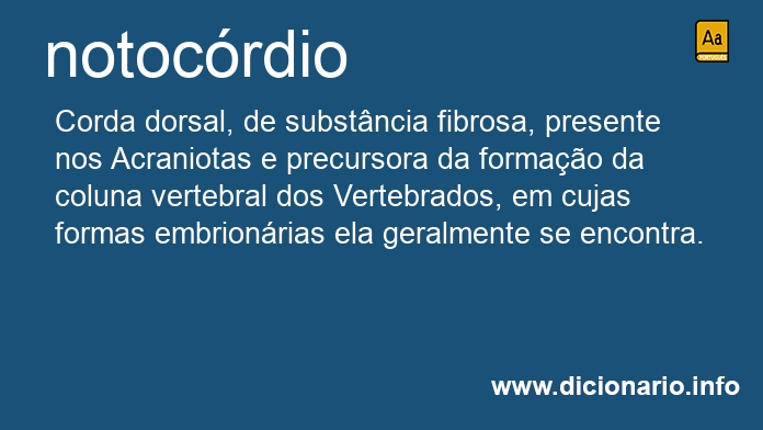 Significado de notocrdia