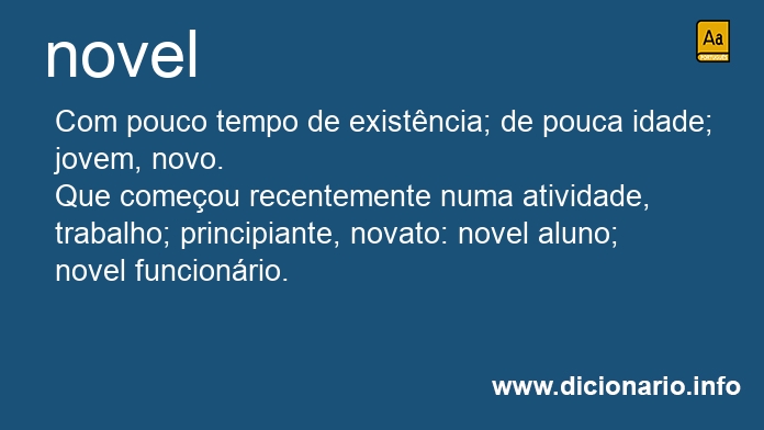 Significado de novel