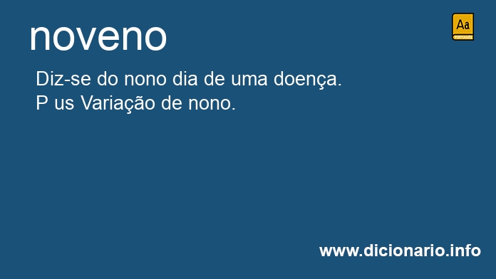 Significado de noveno