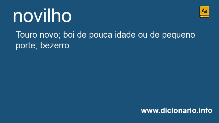 Significado de novilho